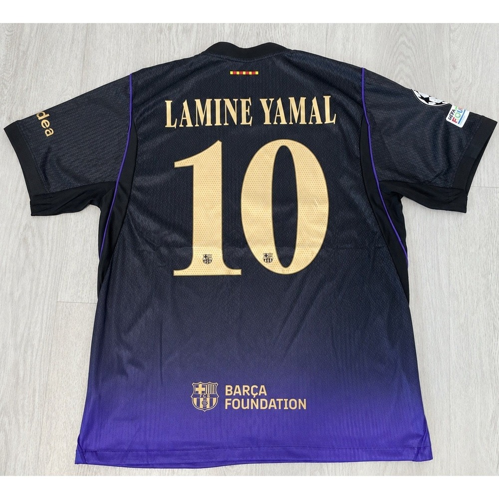 FC Barcelona x Kobe Bryant UCL Away Jersey 26/27 — Lamine Yamal 10 Size XL